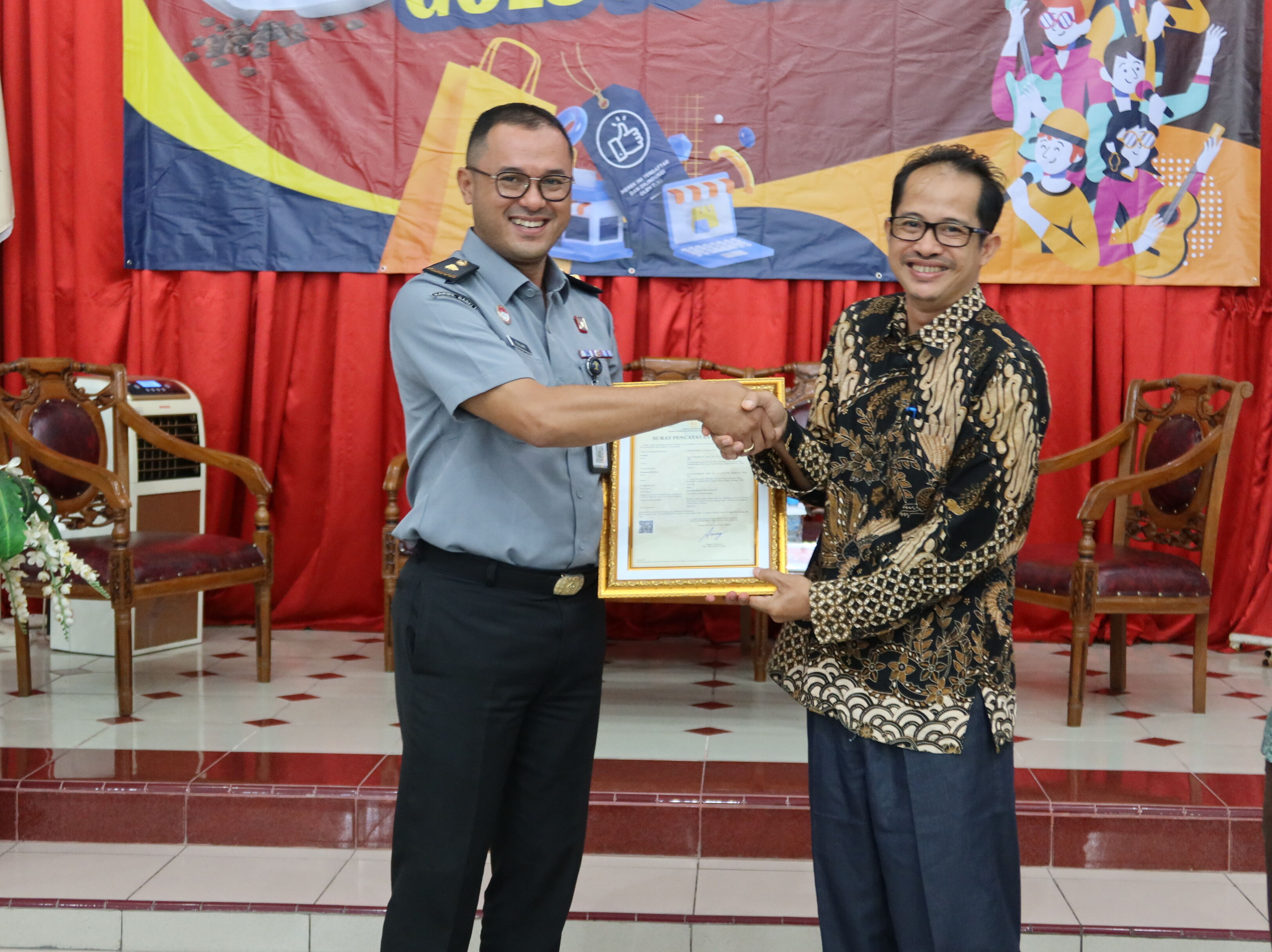 Kekayaan Intelektual Goes To Campus sekaligus Penandatanganan Perjanjian Kerjasama PKS dan Penyerahan Sertifikat Hak Cipta Universitas Pertiba