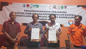 Penandatanganan Kerjasama Universitas Pertiba dan BPBD Kota Pangkalpinang