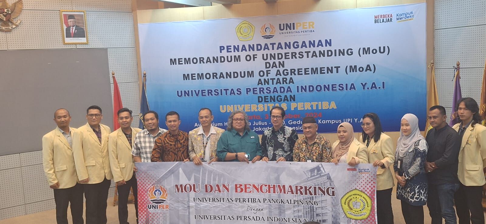 Universitas Pertiba Jalin Kerjasama dengan Universitas Persada Indonesia YAI Jakarta: MoU, MoA, dan Benchmarking SPMI